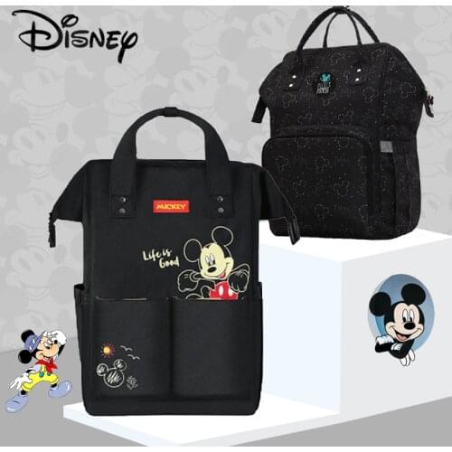 Disney Mickey Minnine Dumbo USB Diaper Bag Backpack Baby/Maternity Bag For Baby Care Nappy Bag Large Capacity Handbag Cartoon