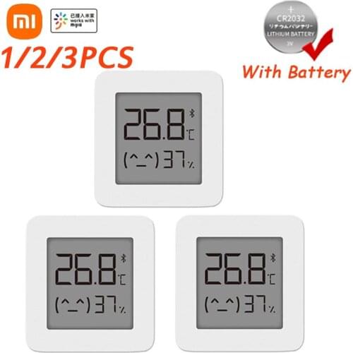 XIAOMI Mijia 1/2/3PCS Bluetooth Thermometer 2 Wireless Smart Electric Digital Hygrometer Thermometer Work with Mijia APP
