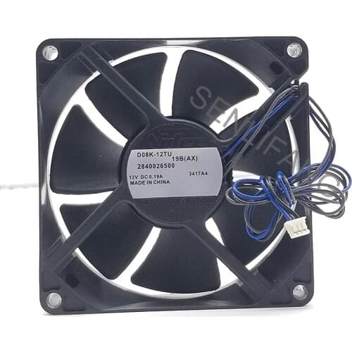 For NIDEC 8025 12V 0.19A D08K-12TU 19B Cooling fan