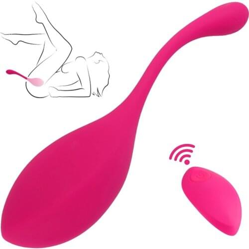 Liquid Silicone Erotic Jump Egg Remote Control Female Vibrator Clitoral Stimulator Vaginal G-spot Massager Sex Toy for Couples