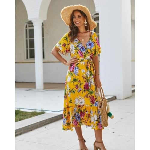 ZOUHIRC Short Sleeve Dresses
