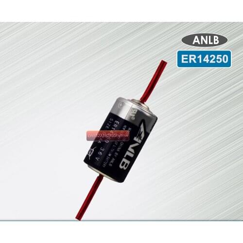 1PCS ANLB ER14250 ER 14250 CR14250SL 1/2 AA 1/2AA 3.6V 1200mAh PLC industrial lithium battery With Pins primary battery