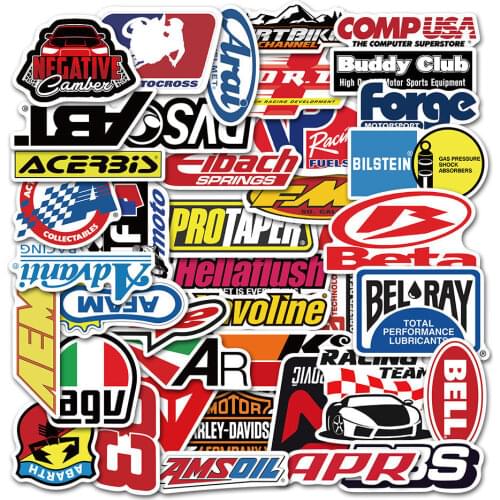 10/50PCS Graffiti Stickers Mobile Phone Case JDM Racing Modified Motorcycle Japan Computer Skateboard Luggage Waterproof Helmet