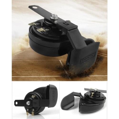 12V Universal Loud Speaker Snail Horn For Motorcycle/Car 110dB 510HZ Silver