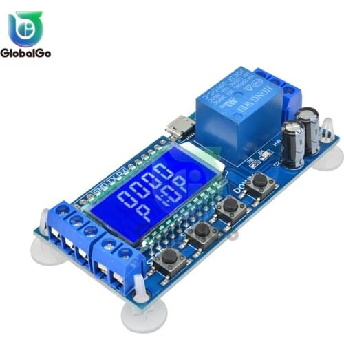 Car LCD Trigger Delay Cycle Timing Relay With Optocoupler One 1 Way Channel Relay Module Cycle Timing Circuit Switch 0.01-9999