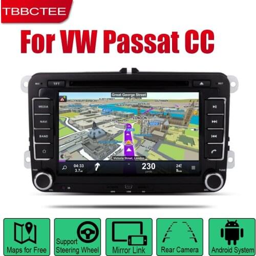 TBBCTEE Android Car DVD GPS Navi for Volkswagen VW Passat CC 2008~2017 player Navigation WiFi Bluetooth system audio stereo EQ