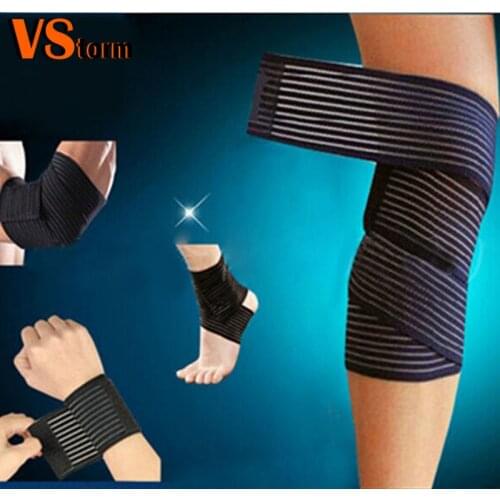 Knee Arm Sleeve Elbow Wrist Ankle Bondage Cuff Support Wrap Sport Bandage Compression Strap Belt Fitness Gym Brace Tape Elastic