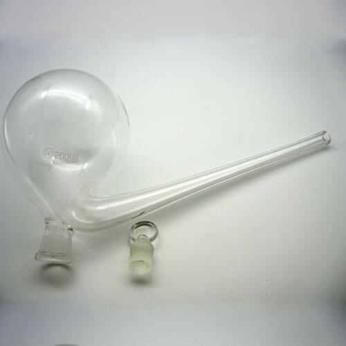 Free shipping, 1000ML lab glass retort