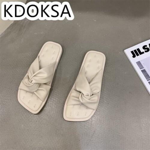 Web Celebrity SanDals Women fashion casual Simple SanDals Fashion temperamenT For 2021 Summer Flat