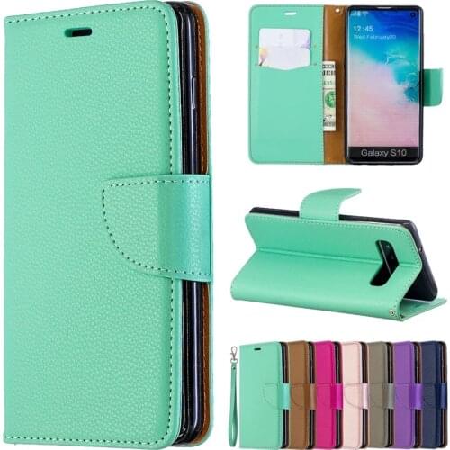 Lychee Pattern PU leather Wallet Phone Case For Samsung A10 A12 A20E A21S A31 A32 A40 A41 A50 A51 A52 A70 A71 A5 A6 A7 Case