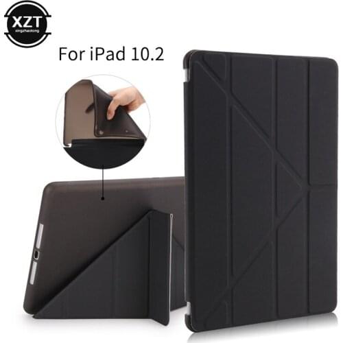 Case For iPad 10.2 inches 2019 Foldable Soft Cover Case for iPad 7th Generation for Apple iPad 10.2 A2197 Flip Stand holder Case