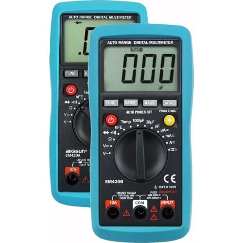 All-sun EM420A EM420B Digital Multimeter AC/DC Voltage&Current Multimeter with Continuity Diode Battery Capacitance Tester