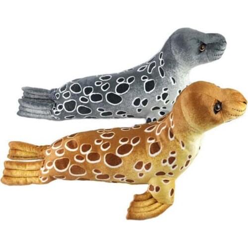 BOLAFYNIA Children Plush Stuffed Toy seal animal simulation Baby Kids Toy for Christmas Birthday Gift