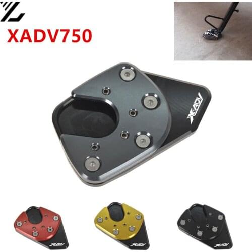 For Honda XADV750 2019 2017 2018 Side Stand Kickstand Support Plate Foot Pads Stands For Honda X-ADV CNC Motorcycle accessories