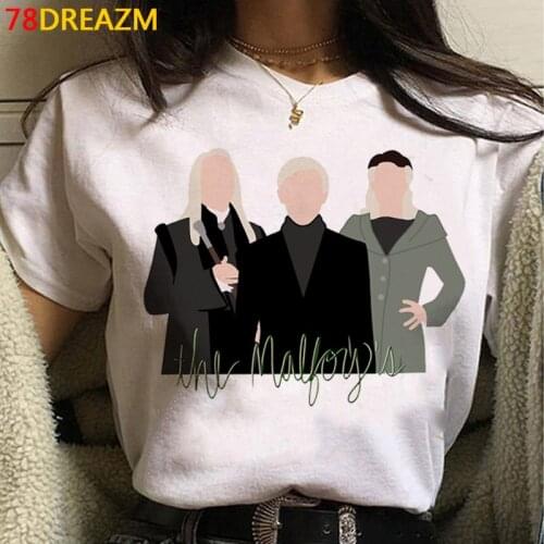 Draco malfoy tshirt top tees female harajuku ulzzang plus size 2021 kawaii top tees clothes streetwear