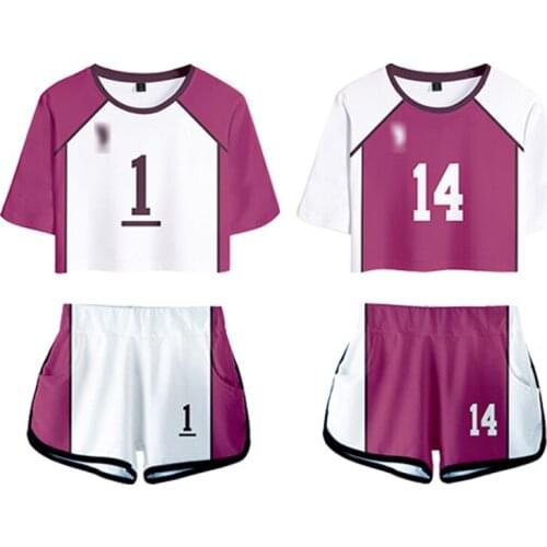 Haikyuu!! Ushijima Wakatoshi Cosplay Costume Shirt Shorts Tendo Satori Cos Ohiredon Shirt Suits Women Men High School Uniform