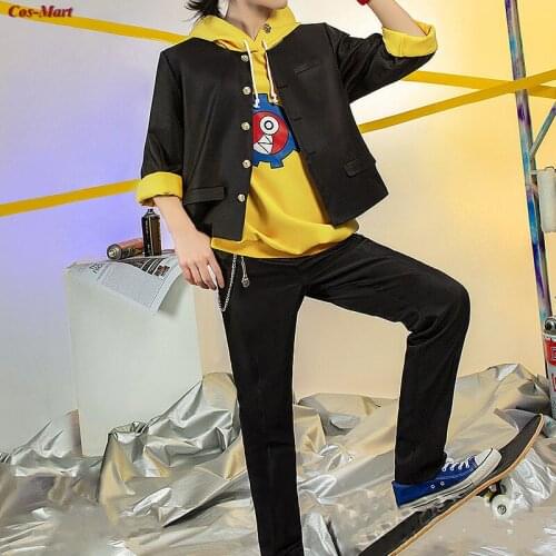 Hot Anime SK8 The Infinity Kyan Reki Cosplay Costume Fashion Daily Hoodie Skateboard Uniform Activity Party Role Play Clothing