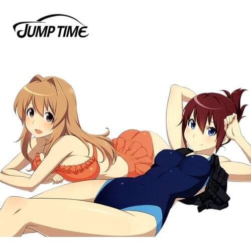 JumpTime 13cm x 8.4cm Japanese Anime Rail Wars! Lovely Cute Girl Car-Styling Vehicle Car Stickers Waterproof Accessories