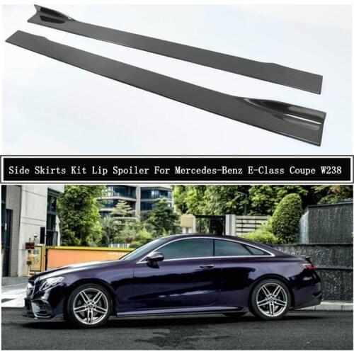 Carbon Fiber Side Body Skirts Kit Lip Trim Spoiler For Mercedes-Benz W238 E Coupe E260 E300 E53 E63 2016-2021 Car Accessories