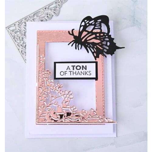 YaMinSanNiO Flower Lace Border Frame Metal Cutting Dies For Photo Ablum Making Card Make Diy Crafts Knife Moulds Embossing New