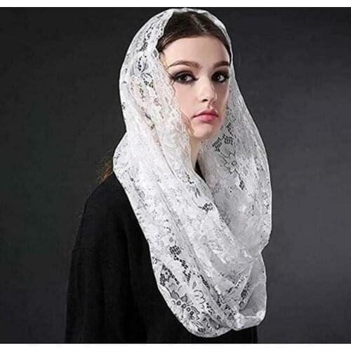 Muslim Catholic Lace Veil Christian Muslim Veil Scarf Sari Bridal Veil