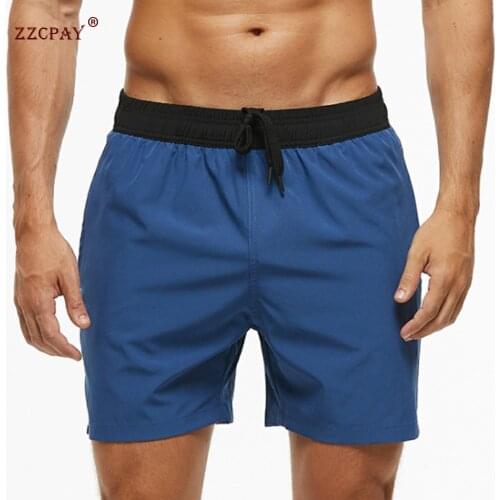 Mens Swimwear Swim Shorts Trunks Beach Board Shorts Swimming Pants Swimsuits Solid Color Men Running Sports Surffing shorts 4XL