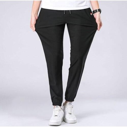 Towerke Men Plus Size Casual Pants Fashion Summer Thin Section Men Sweatpants Sports Joggers Gyms Trousers Quick Dry