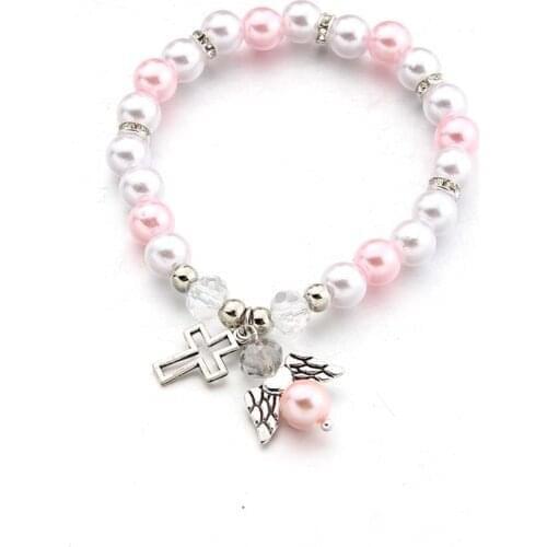 Bridesmaid Gift Angel Cross Bracelet Valentines Day Present Gift For Girlfriend Wedding Souvenir Party Favor