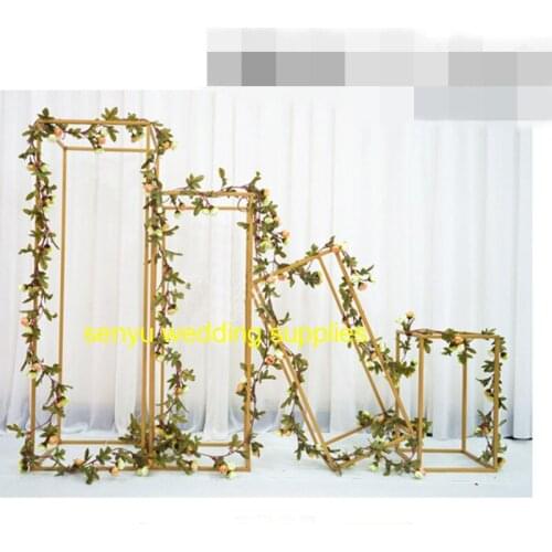 New style High quality artificial flower wall wedding backdrop stands for wedding table senyu0425