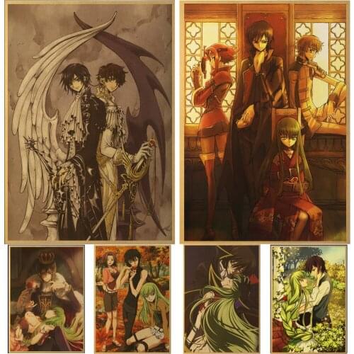 Japanese Classic Anime Poster Kraft Paper Prints and Posters Home Room Decor Art Wall Stickers Buy 2 get 1 free