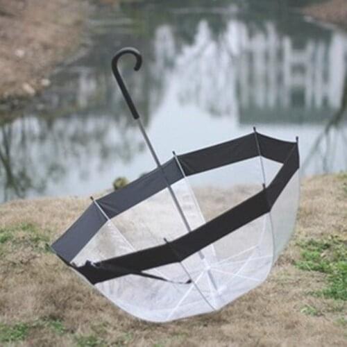 Transparent Umbrella Creative Rain Sunny Women Girls Ladies Novelty Items Long Handle Umbrellas Rainproof Unbrellas