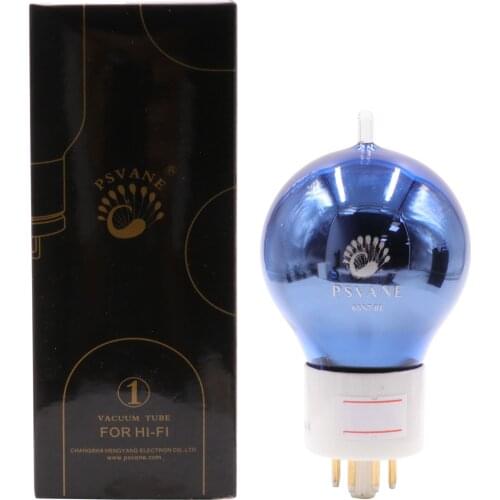 PSVANE 6SN7-BE Vacuum Tube Blue Glass shell Special Customize Version Plate Gold Pin Replace 6N8P 6H8C 6SN7 Matched Pair