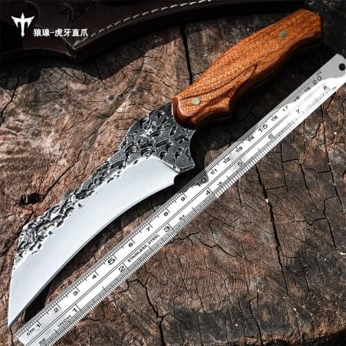 WIND Self-defense karambit outdoor survival tactical knife camping knife high sharp hunting knife K10 handle 8cr13MOV blade