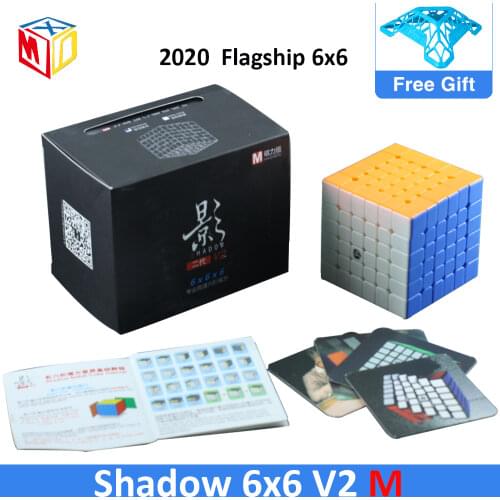 QiYi Shadow V2 M 6x6x6 Magnetic Magic Cube Qiyi X-Man 6x6 Magnetic Speed Cube XMD Shadow V2 M 6x6 cubo magico for Speedcubing