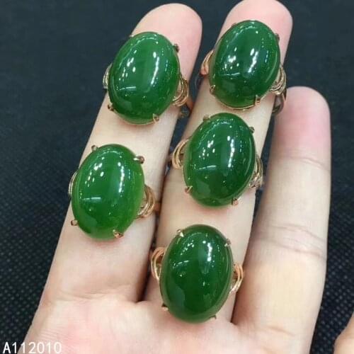 KJJEAXCMY fine jewelry 925 sterling silver inlaid natural gemstone Jasper new Female ring fashion Support test hot selling