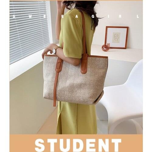 2022 Fashionable Texture, Ladies Canvas Handbag, Casual Large-capacity Outdoor Tote Commuter Shopping, Shoulder Bags