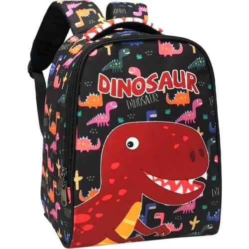 3D Red Dinosaur Printing Cartoon Animal Children Backpack Leisure Little Boy And Girl Schoolbag 2-4 Years Old Children Bags