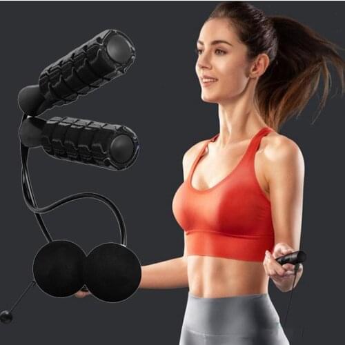 4Pcs Skipping Rope Cordless Rubber Ball Gradient Black Grey B Bearing Strength Training Resistance Ring Jump Rope for Gym