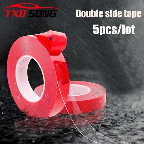5pcs/lot Double faced Acrylic Foam Adhesive 3 meters Long Tape 6/8/10/12/15/20/25/30/40MM Auto Special Sponge Puffs Glue