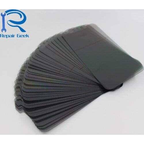 50pcs LCD Polarizer Polarization Light Film For iPhone X XS Max LCD Filter Polarizing Polaroider For iPhone XR Replacement Parts