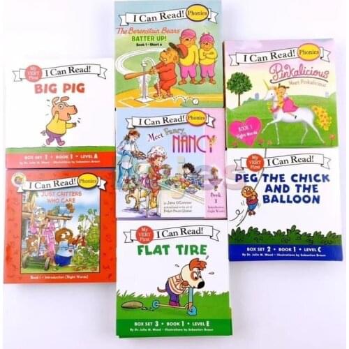 English Story Reading Books,I Can Read Phonics ,Nature Spelling English Books,84 Books/set,natural Spelling Stories Books