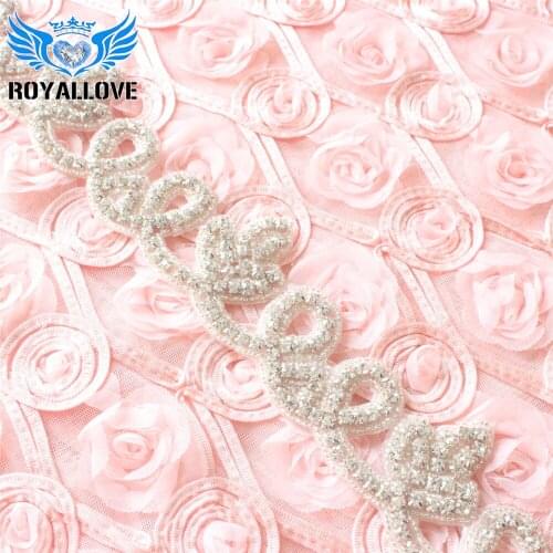 10 Yards Crystal Rhinestone Applique Wholesale Rhinestone Trim DIY Baby Headband Supplies Bridal Applique Wedding Accessories