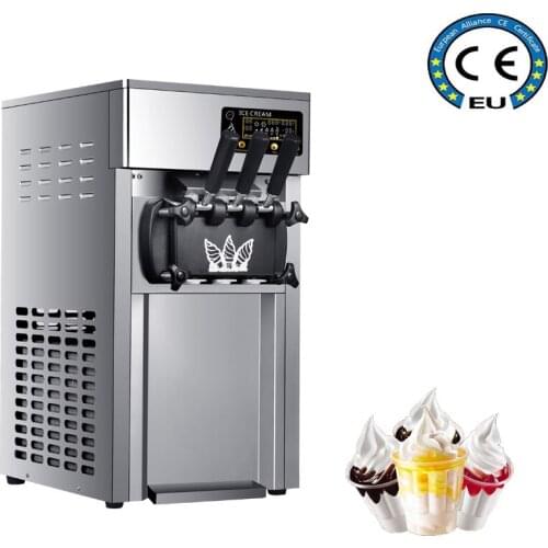 Cold Drink Shop Automatic Soft Ice Cream Machine Desktop Small Ice Cream Machine