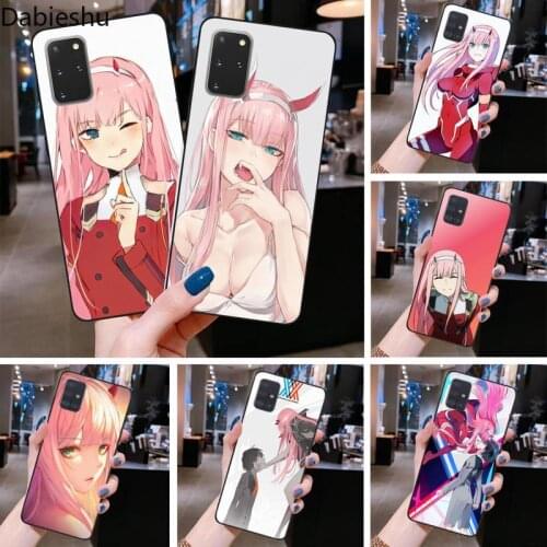 Zero Two Darling in the FranXX Anime black Phone Case Hull for Samsung S20 plus Ultra S6 S7 edge S8 S9 plus S10 5G lite 2020