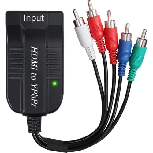 To 5RCA RGB Component AV Adapter HDMI-compatible To YPbPr Video +R/L Audio Adapter Converter For Laptop/PS3/PS4/DVD/Xbox 360