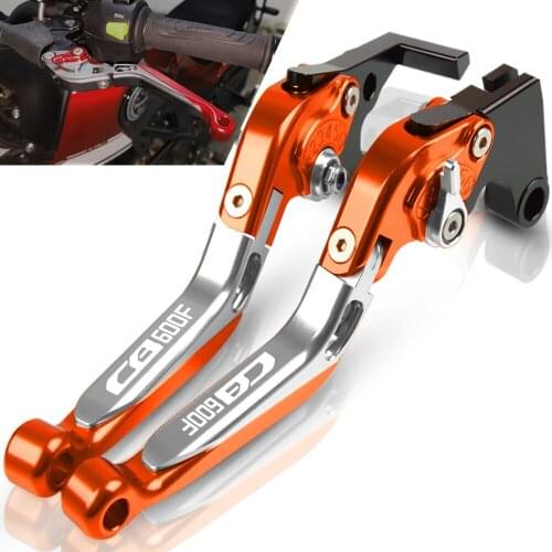 For HONDA CB600F 2007 2008 2009 2010 2011 2012 2013 Motorcycle CNC Adjustable Extendable Foldable Brake Clutch Levers CB 600F