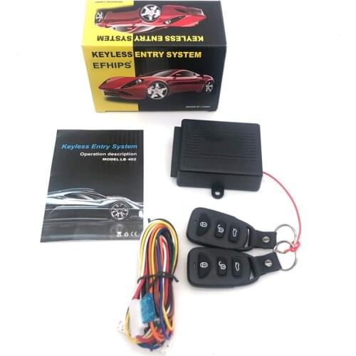 EFHIPS Car Remote Central Door Lock Keyless System Remote Control Car Alarm Systems Central Locking withAuto Remote Central Kit
