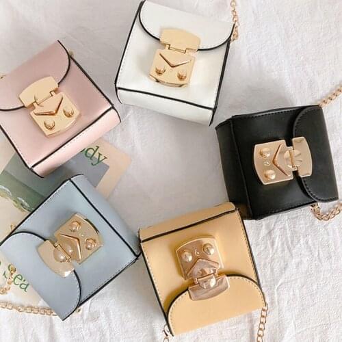 Raged Sheep Fashion Childrens Wallet Small Change Purse Solid Color PU Leathe Baby Girls Shoulder Messenger Bag Mini Handbag