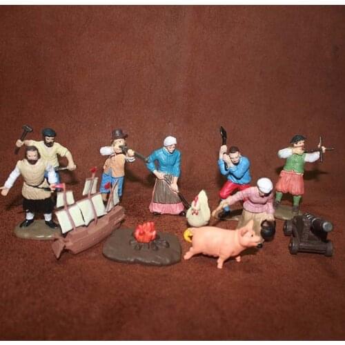 Genuine New Special Price Die-casting PVC Miniature Scene Simulation Model Toy Character Animal Sailing Cannon Toys