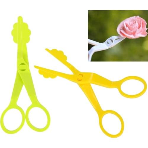 Plastic Flower Lifter Plastic Making Sugar craft Scissor Cake Transfer Fondant Decor Pastry Decorating Tool